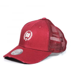 Bone Mitchell and Ness trucker snapback vermelho Bone Mitchell and Ness trucker snapback vermelho