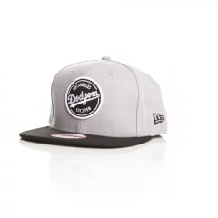 Bone New Era Los Angeles Dodgers 9fifty emblem cinza Bone New Era Los Angeles Dodgers 9fifty emblem cinza