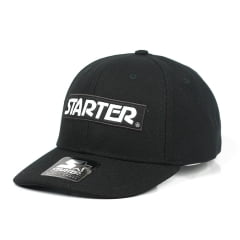 Bone Starter sticker strapback aba curva preto Bone Starter sticker strapback aba curva preto